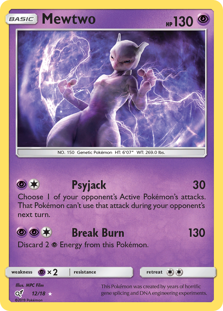 Mewtwo (12/18) [Sun & Moon: Detective Pikachu] | KingTCG.ca