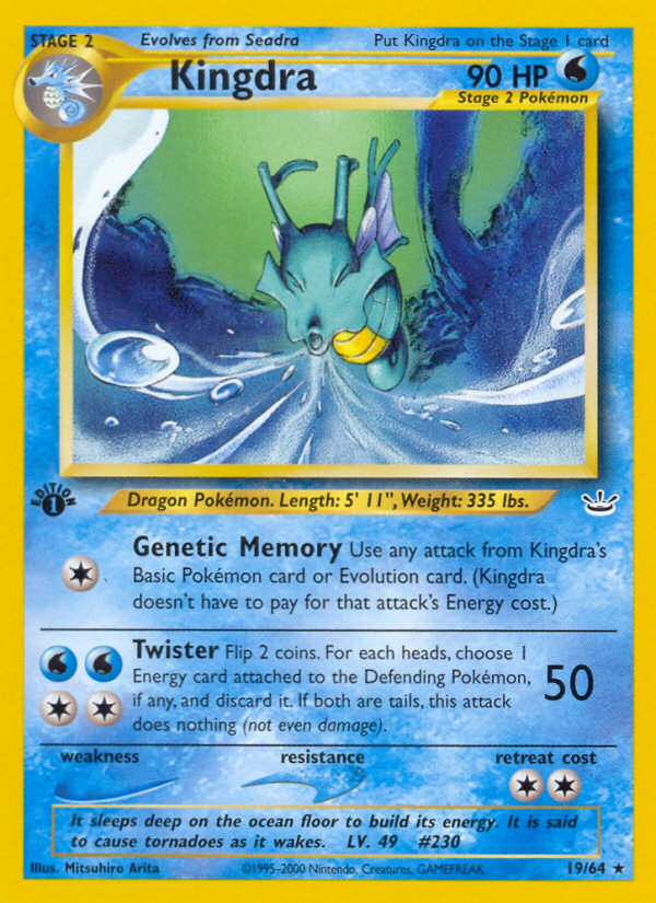 Kingdra (19/64) [Neo Revelation 1st Edition] | KingTCG.ca