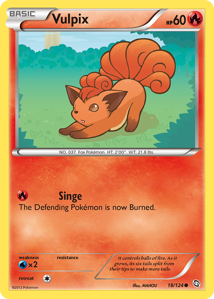 Vulpix (18/124) [Black & White: Dragons Exalted] | KingTCG.ca