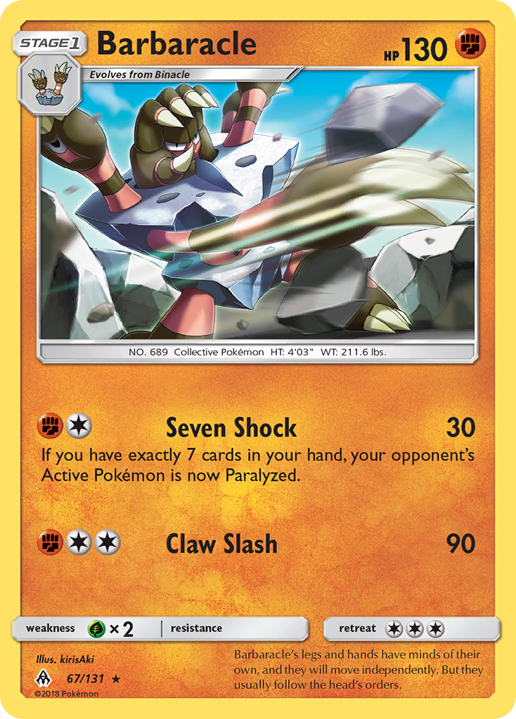 Barbaracle (67/131) [Sun & Moon: Forbidden Light] | KingTCG.ca