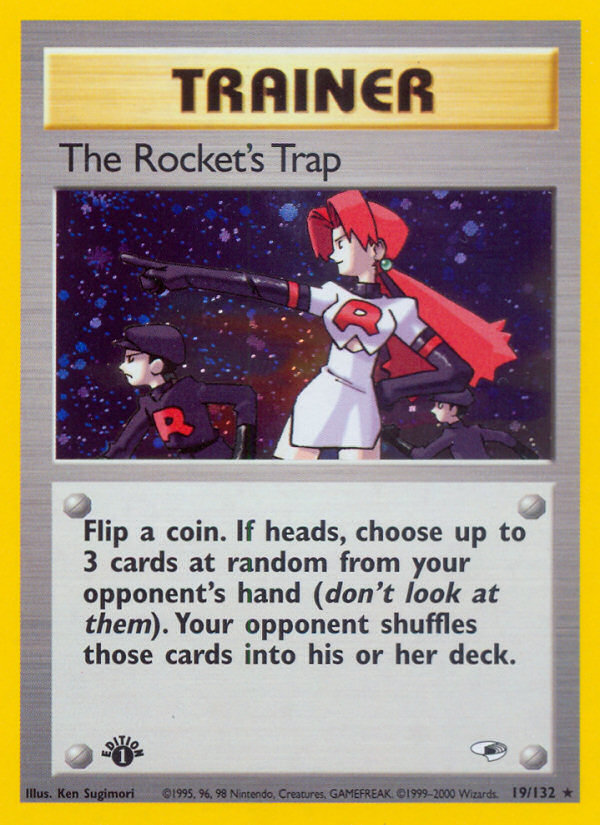 The Rocket's Trap (19/132) [Gym Heroes 1st Edition] | KingTCG.ca