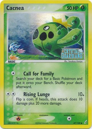 Cacnea (47/100) (Stamped) [EX: Crystal Guardians] | KingTCG.ca