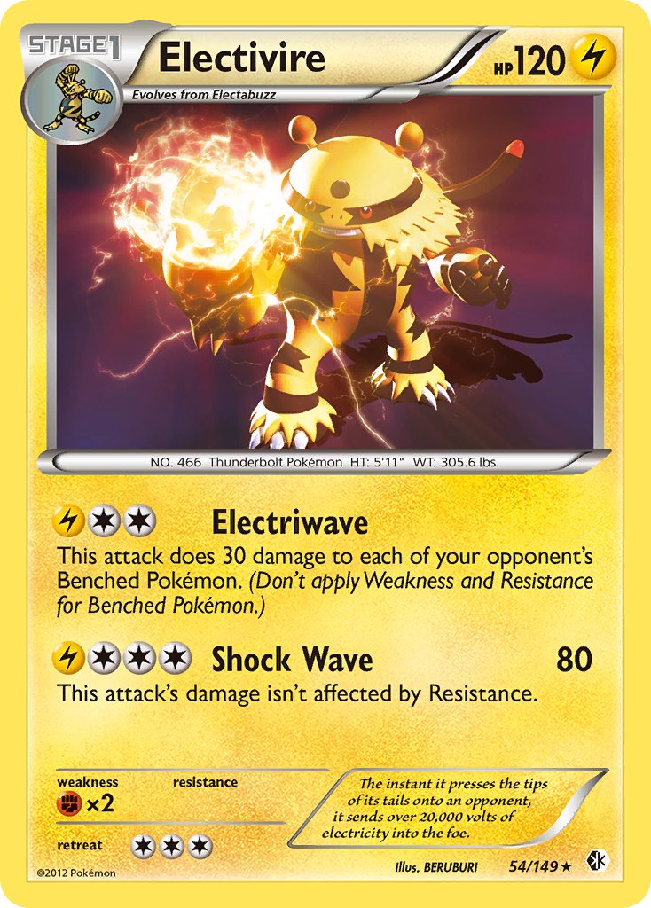 Electivire (54/149) (Theme Deck Exclusive) [Black & White: Boundaries Crossed] | KingTCG.ca