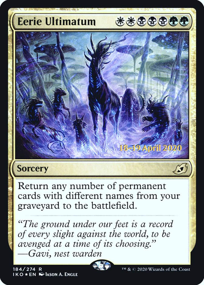 Eerie Ultimatum  [Ikoria: Lair of Behemoths Prerelease Promos] | KingTCG.ca