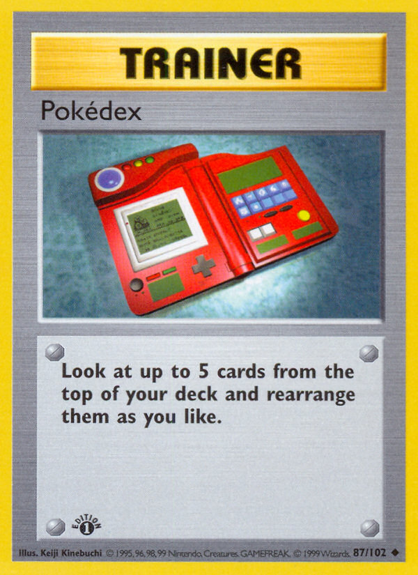 Pokedex (87/102) [Base Set 1st Edition] | KingTCG.ca