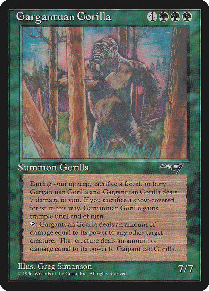 Gargantuan Gorilla [Alliances] | KingTCG.ca