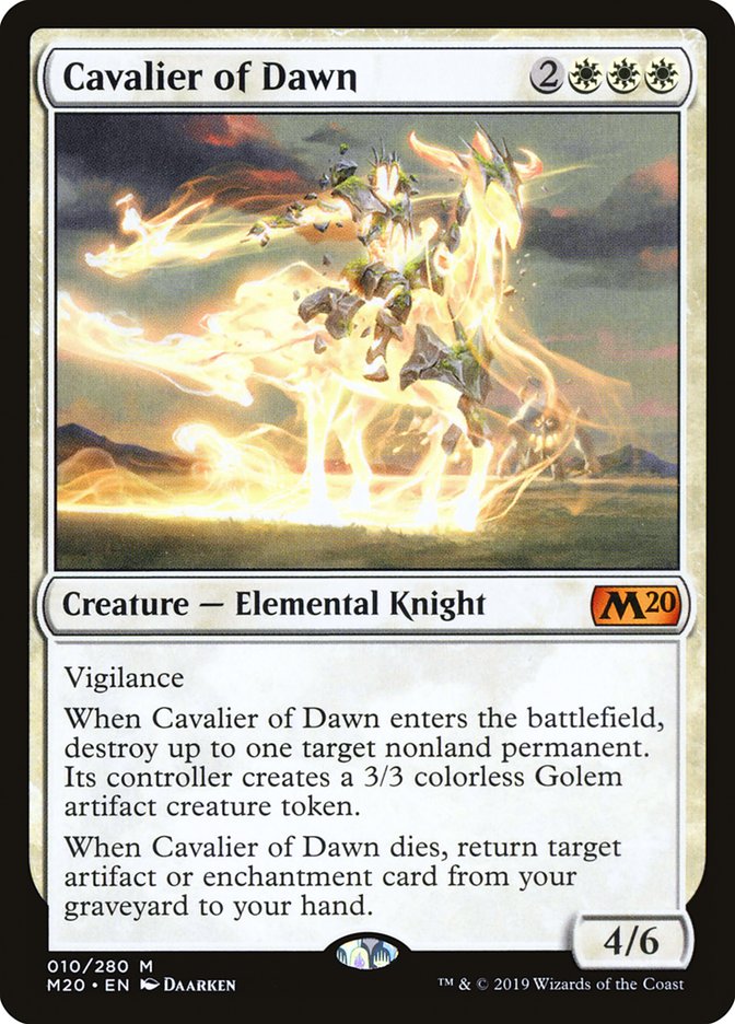 Cavalier of Dawn [Core Set 2020] | KingTCG.ca