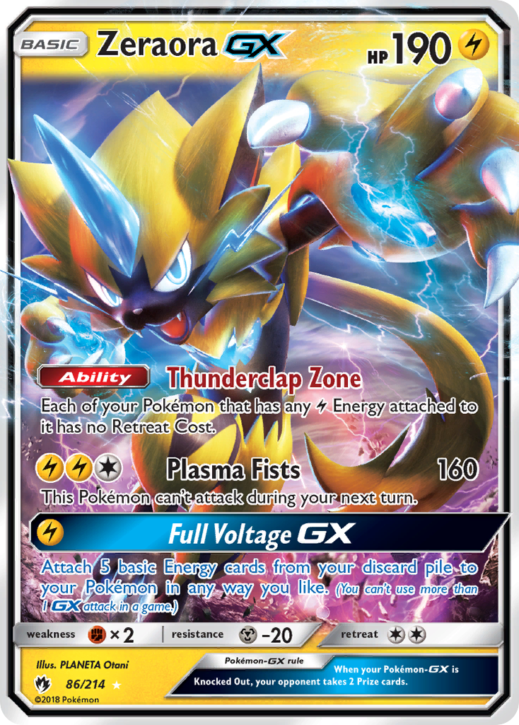 Zeraora GX (86/214) [Sun & Moon: Lost Thunder] | KingTCG.ca