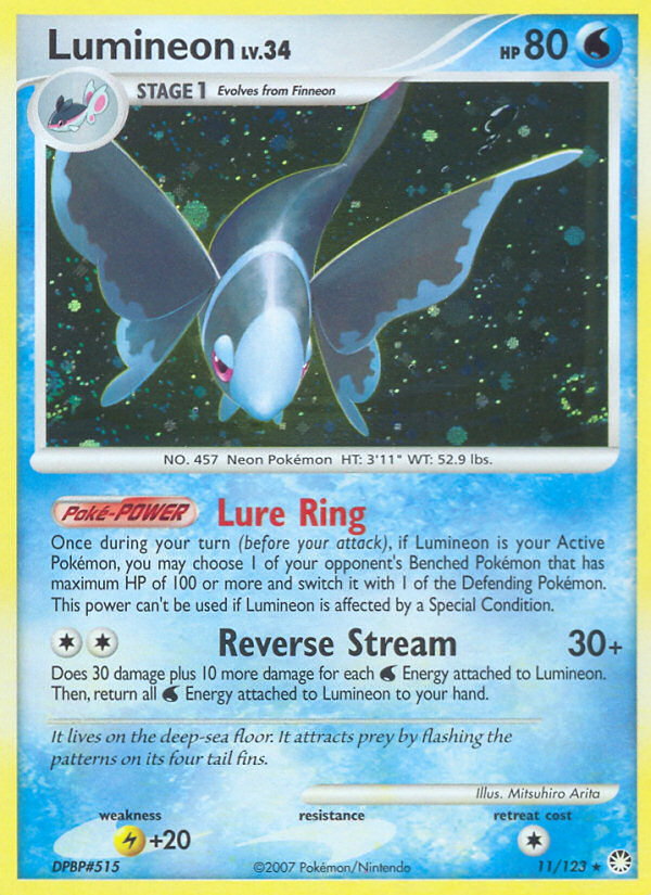 Lumineon (11/123) [Diamond & Pearl: Mysterious Treasures] | KingTCG.ca