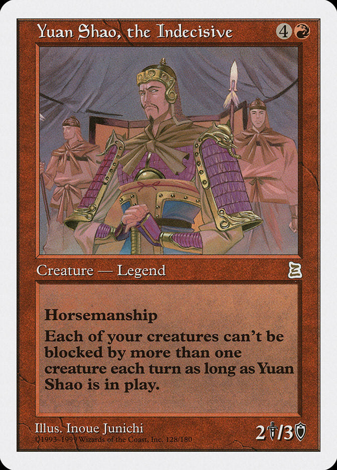 Yuan Shao, the Indecisive [Portal Three Kingdoms] | KingTCG.ca