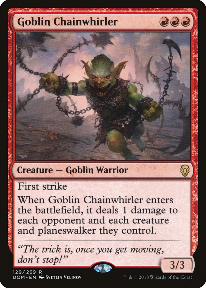 Goblin Chainwhirler [Dominaria] | KingTCG.ca