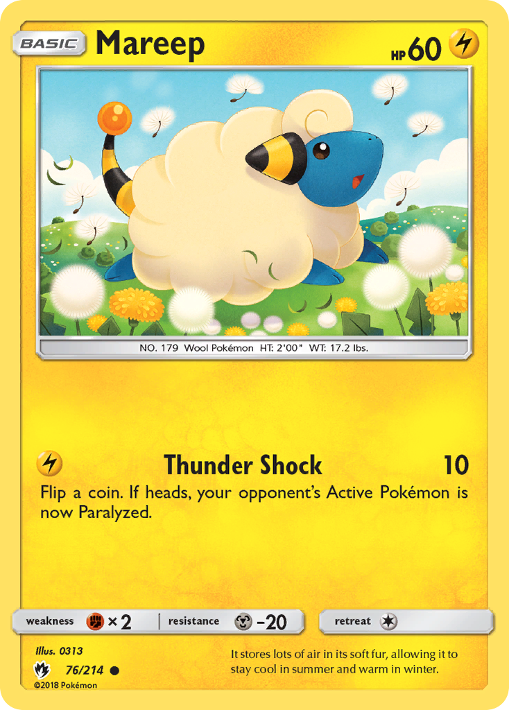 Mareep (76/214) [Sun & Moon: Lost Thunder] | KingTCG.ca