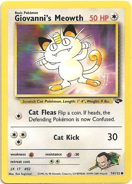 Giovanni's Meowth (74/132) [Gym Challenge] | KingTCG.ca