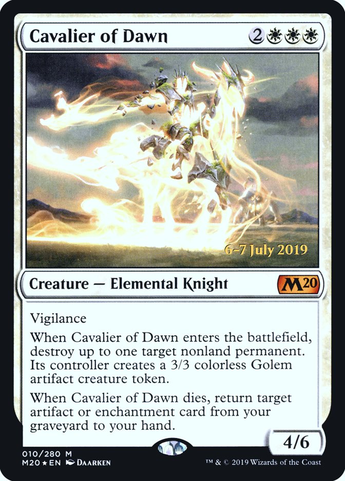 Cavalier of Dawn  [Core Set 2020 Prerelease Promos] | KingTCG.ca