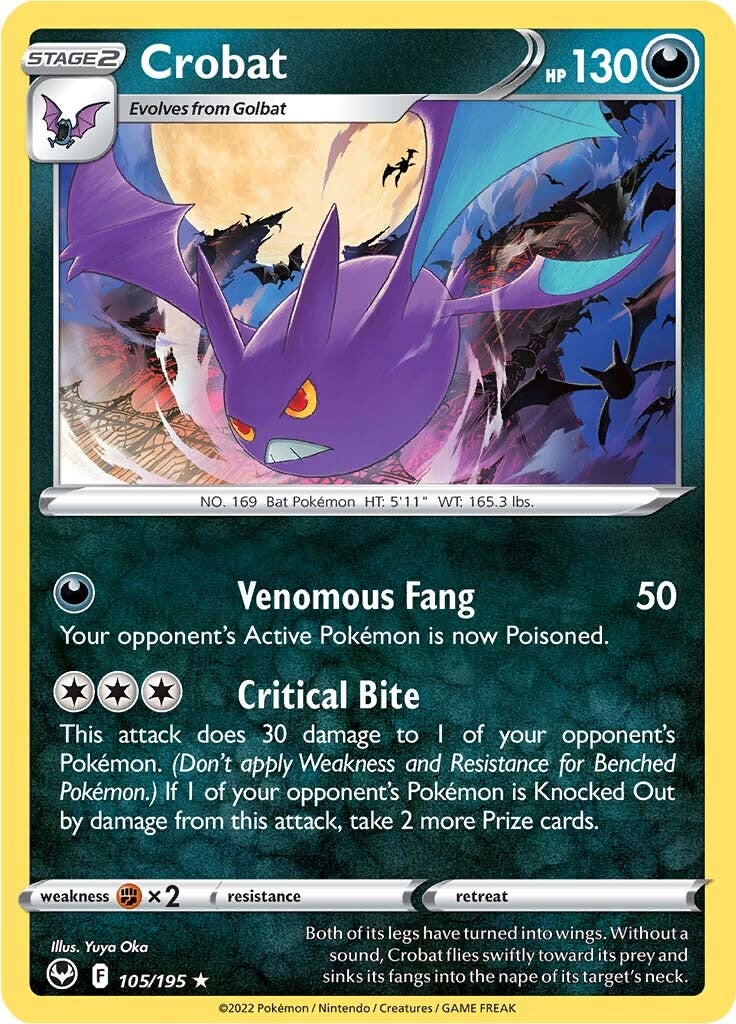 Crobat (105/195) [Sword & Shield: Silver Tempest] | KingTCG.ca