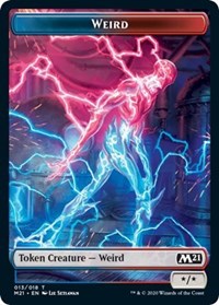 Weird // Zombie Double-sided Token [Core Set 2021 Tokens] | KingTCG.ca