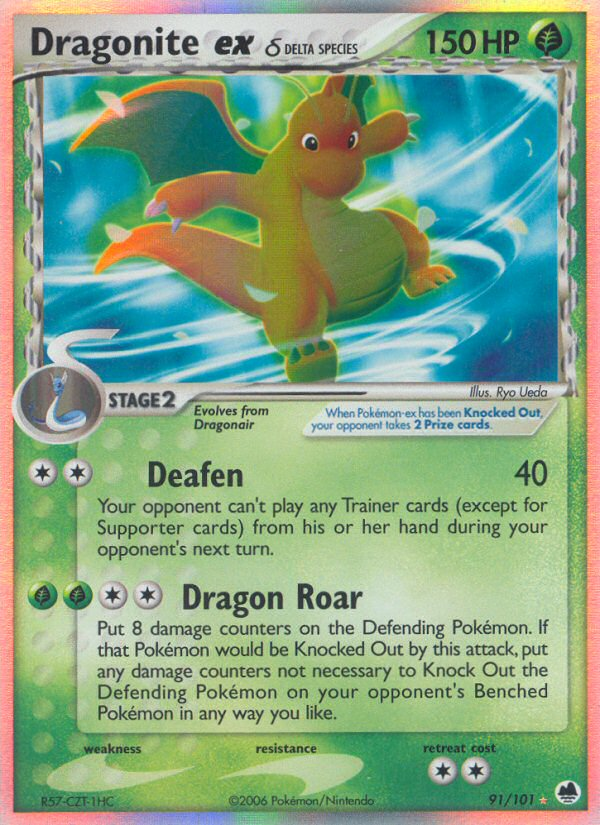 Dragonite ex (91/101) (Delta Species) [EX: Dragon Frontiers] | KingTCG.ca