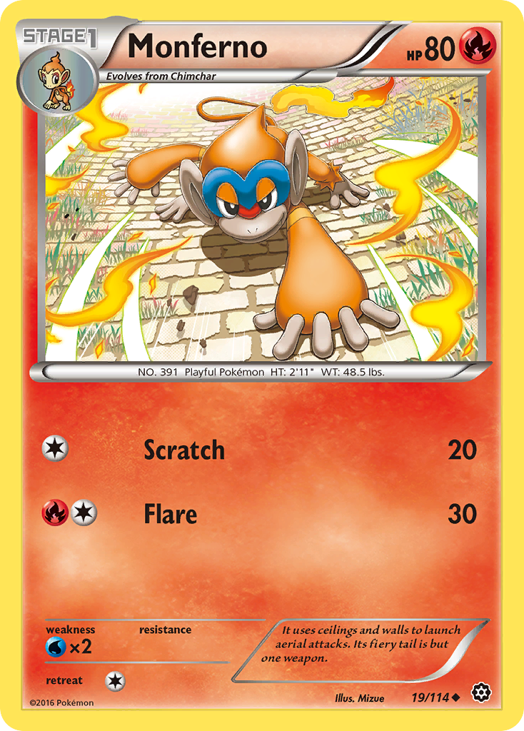 Monferno (19/114) [XY: Steam Siege] | KingTCG.ca