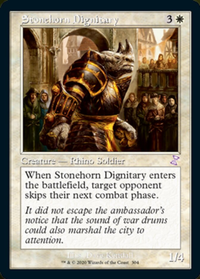 Stonehorn Dignitary (Timeshifted) [Time Spiral Remastered] | KingTCG.ca