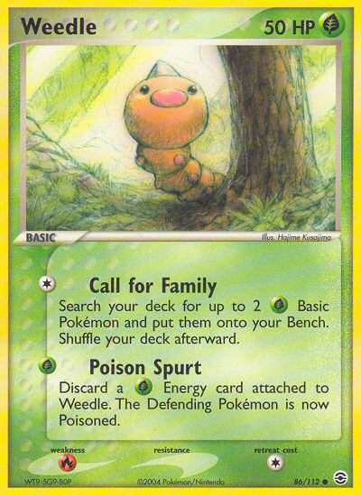 Weedle (86/112) [EX: FireRed & LeafGreen] | KingTCG.ca