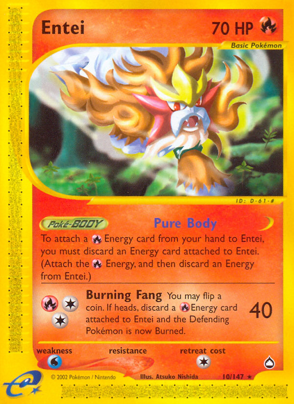 Entei (10/147) [Aquapolis] | KingTCG.ca