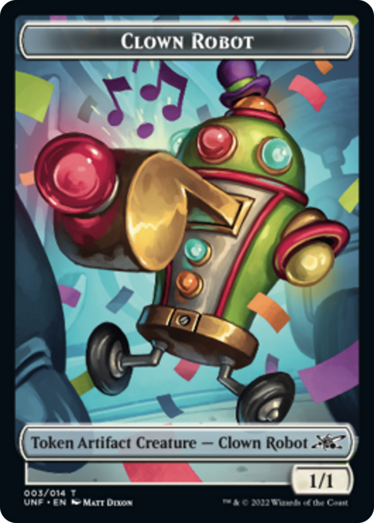 Clown Robot (003) // Balloon Double-sided Token [Unfinity Tokens] | KingTCG.ca