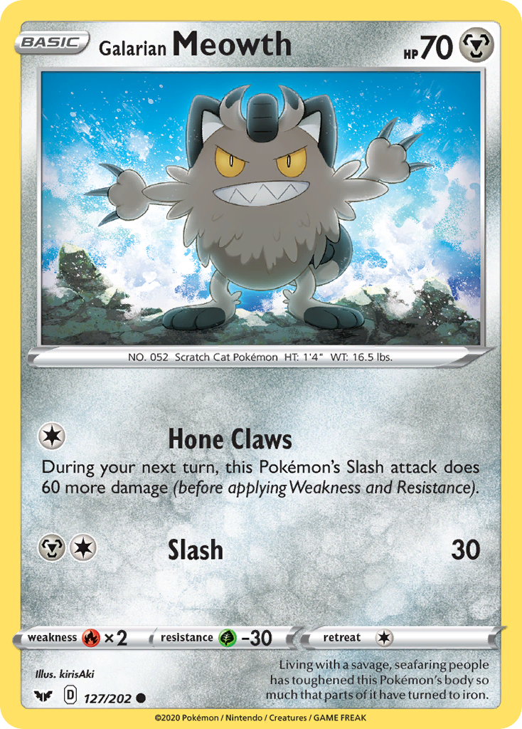 Galarian Meowth (127/202) [Sword & Shield: Base Set] | KingTCG.ca