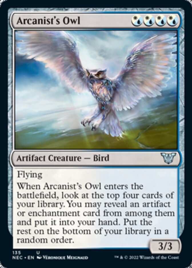 Arcanist's Owl [Kamigawa: Neon Dynasty Commander] | KingTCG.ca