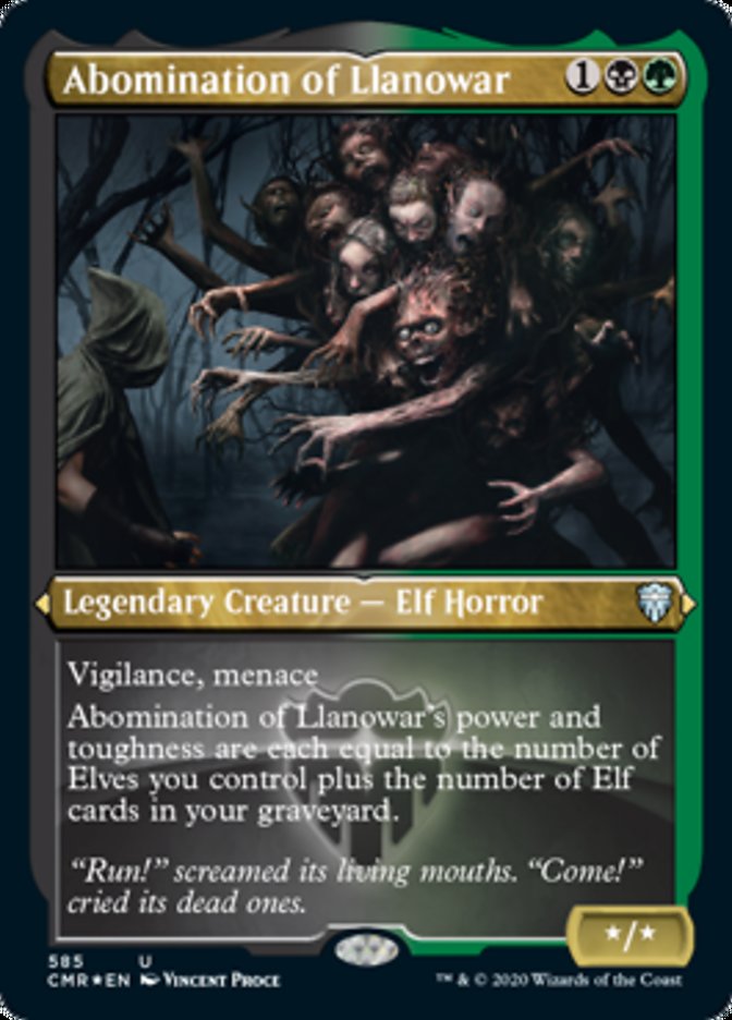 Abomination of Llanowar (Foil Etched) [Commander Legends] | KingTCG.ca