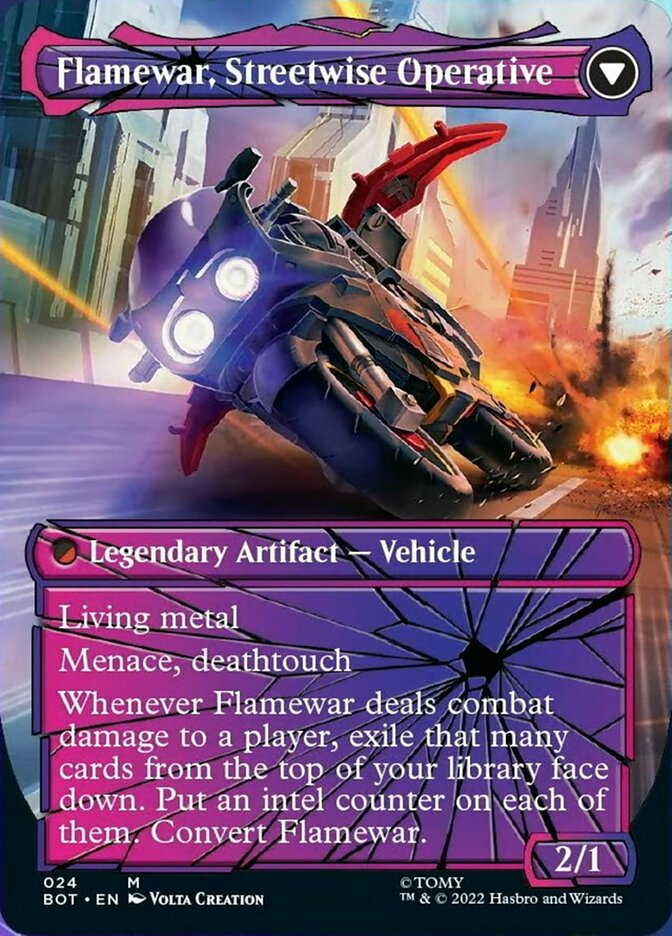 Flamewar, Brash Veteran // Flamewar, Streetwise Operative (Shattered Glass) [Universes Beyond: Transformers] | KingTCG.ca