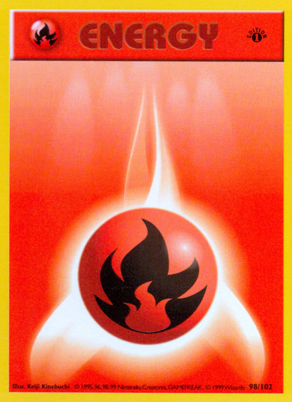 Fire Energy (98/102) [Base Set 1st Edition] | KingTCG.ca