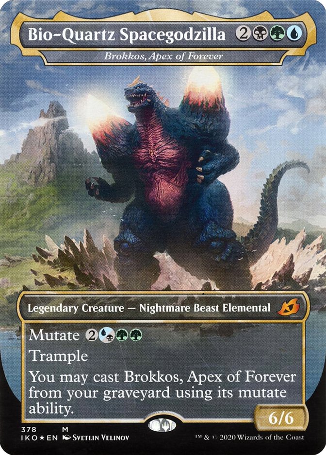 Brokkos, Apex of Forever - Bio-Quartz Spacegodzilla (Godzilla Series) [Ikoria: Lair of Behemoths] | KingTCG.ca