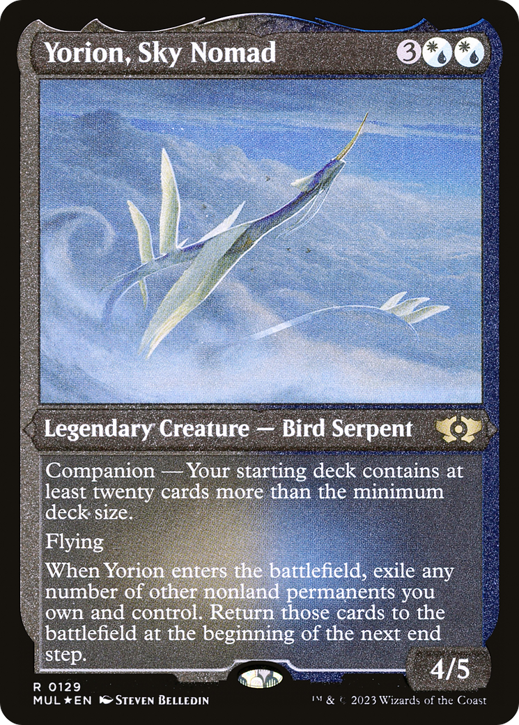 Yorion, Sky Nomad (Foil Etched) [Multiverse Legends] | KingTCG.ca