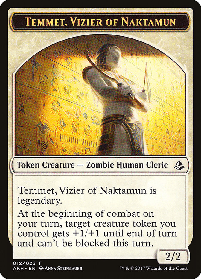 Temmet, Vizier of Naktamun Token [Amonkhet Tokens] | KingTCG.ca