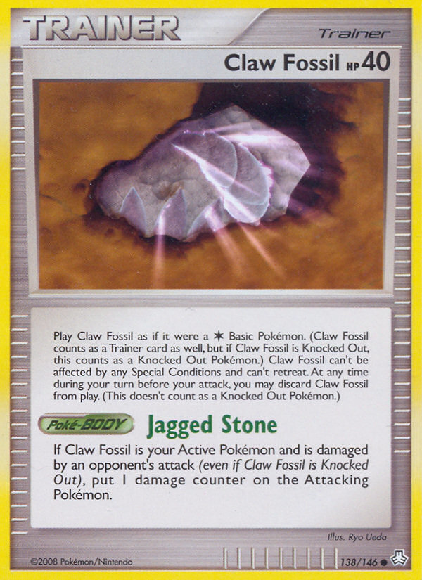 Claw Fossil (138/146) [Diamond & Pearl: Legends Awakened] | KingTCG.ca