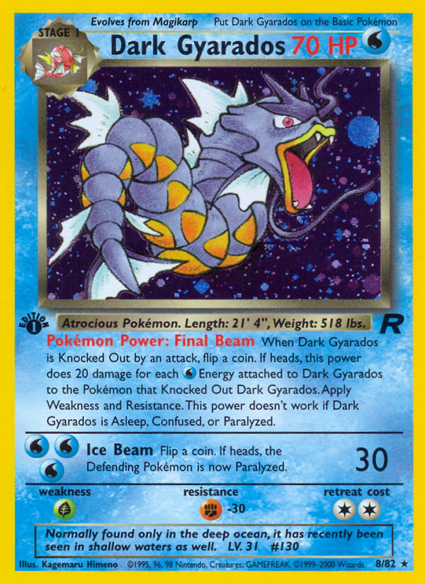 Dark Gyarados (8/82) [Team Rocket 1st Edition] | KingTCG.ca