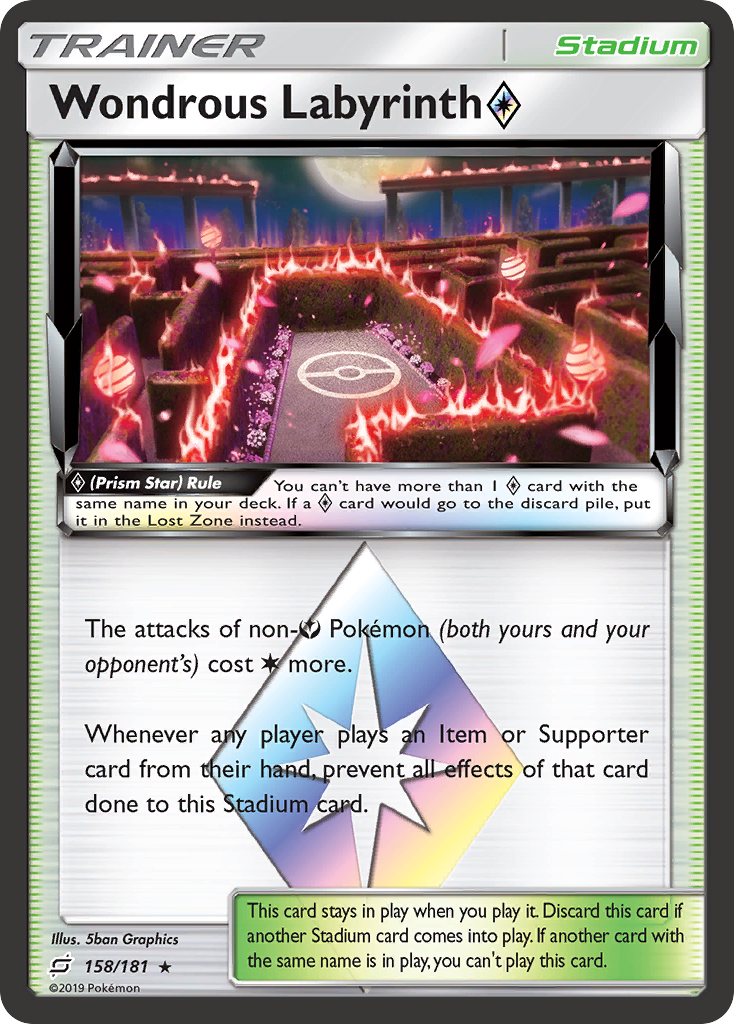 Wondrous Labyrinth (Prism Star) (158/181) [Sun & Moon: Team Up] | KingTCG.ca