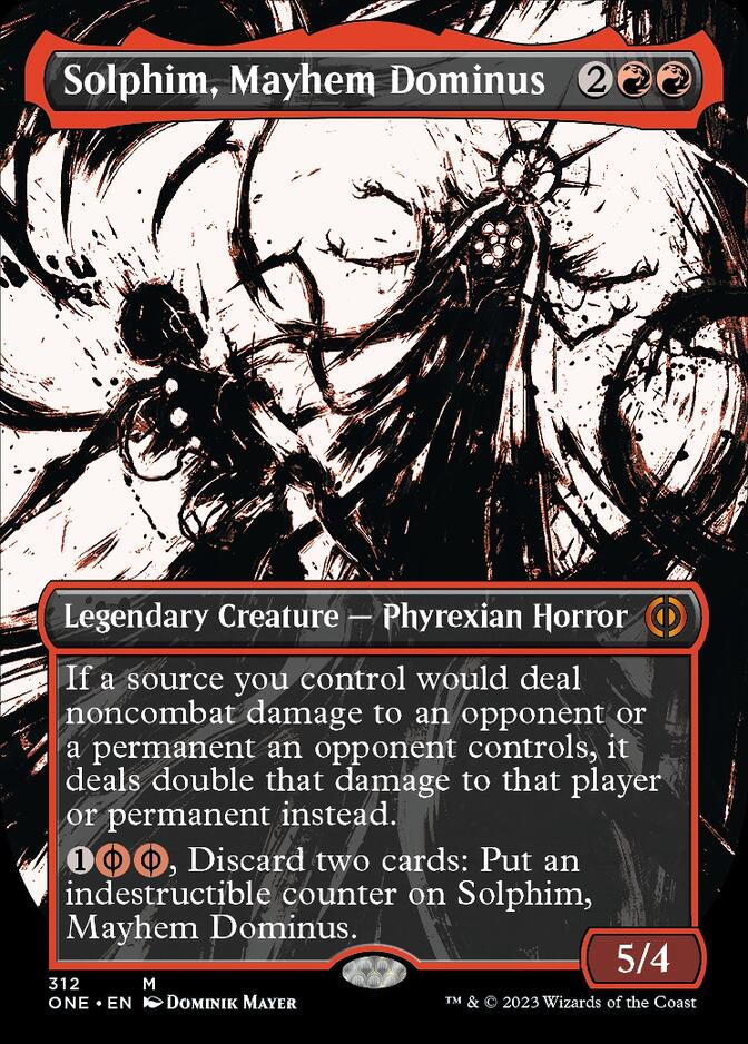 Solphim, Mayhem Dominus (Borderless Ichor) [Phyrexia: All Will Be One] | KingTCG.ca