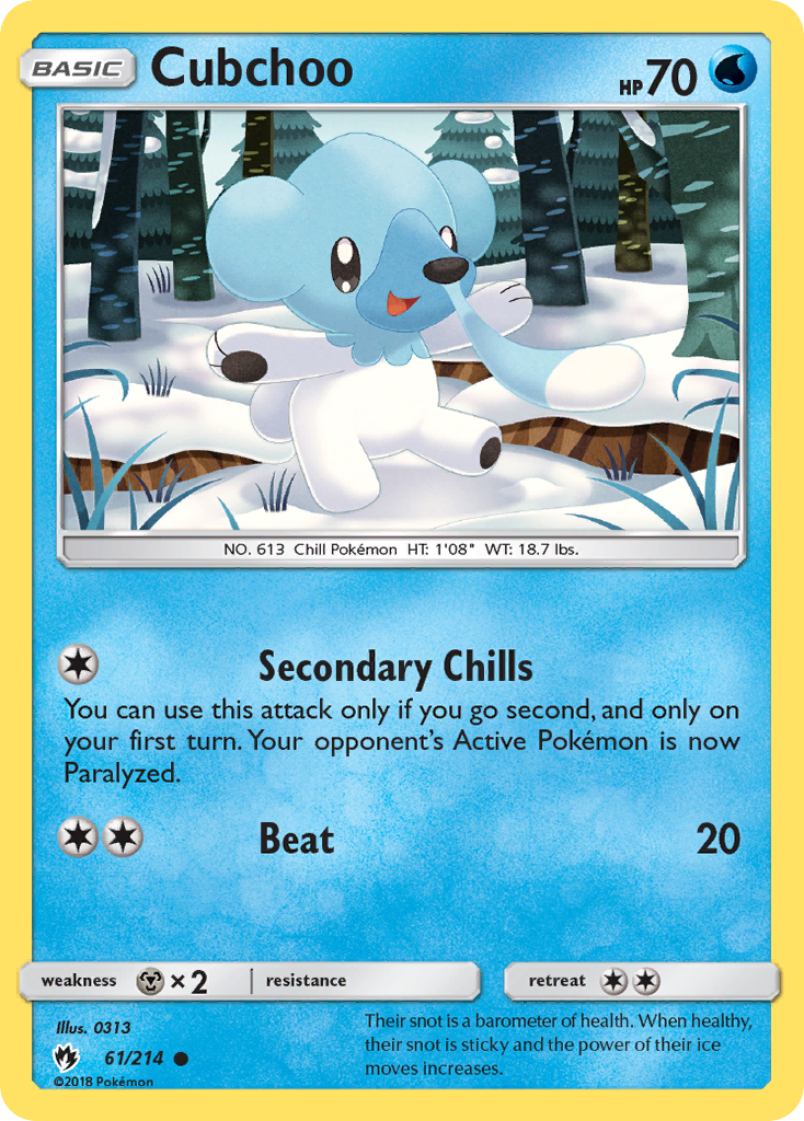 Cubchoo (61/214) [Sun & Moon: Lost Thunder] | KingTCG.ca