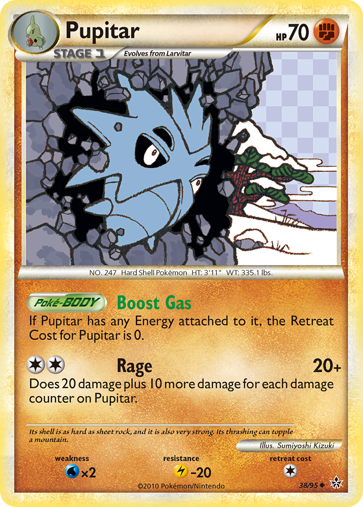 Pupitar (38/95) [HeartGold & SoulSilver: Unleashed] | KingTCG.ca