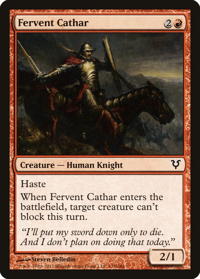 Fervent Cathar [Avacyn Restored] | KingTCG.ca