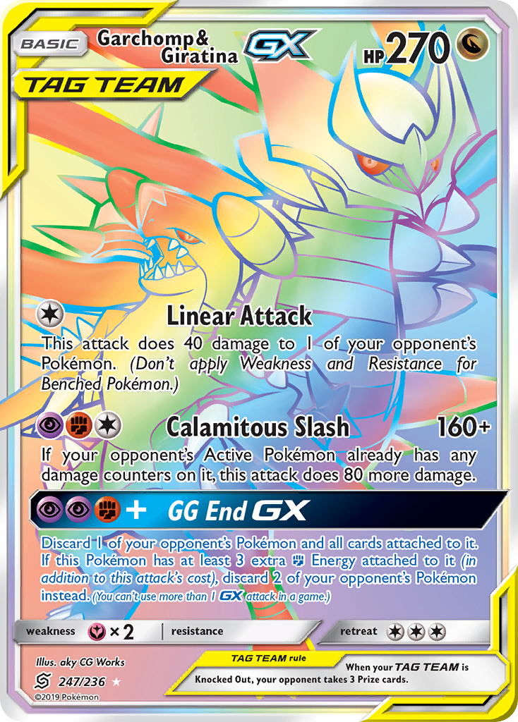 Garchomp & Giratina GX (247/236) [Sun & Moon: Unified Minds] | KingTCG.ca