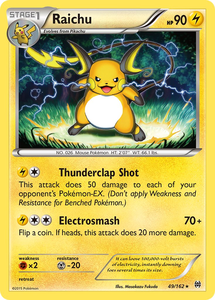 Raichu (49/162) (Theme Deck Exclusive) [XY: BREAKthrough] | KingTCG.ca