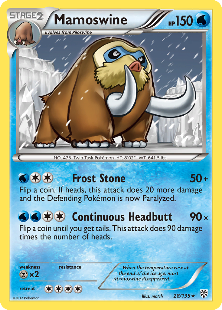 Mamoswine (28/135) [Black & White: Plasma Storm] | KingTCG.ca