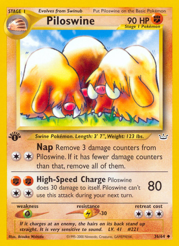 Piloswine (36/64) [Neo Revelation 1st Edition] | KingTCG.ca