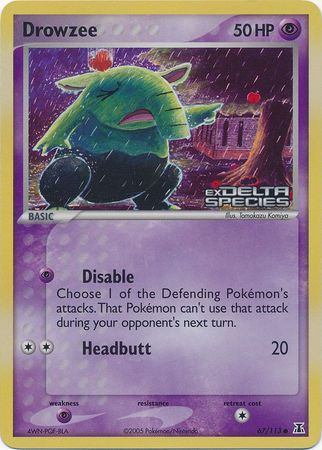 Drowzee (67/113) (Stamped) [EX: Delta Species] | KingTCG.ca