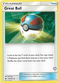 Great Ball (25) (Alolan Sandslash Half-Deck) [Sun & Moon: Trainer Kit - Alolan Sandslash & Alolan Ninetales] | KingTCG.ca