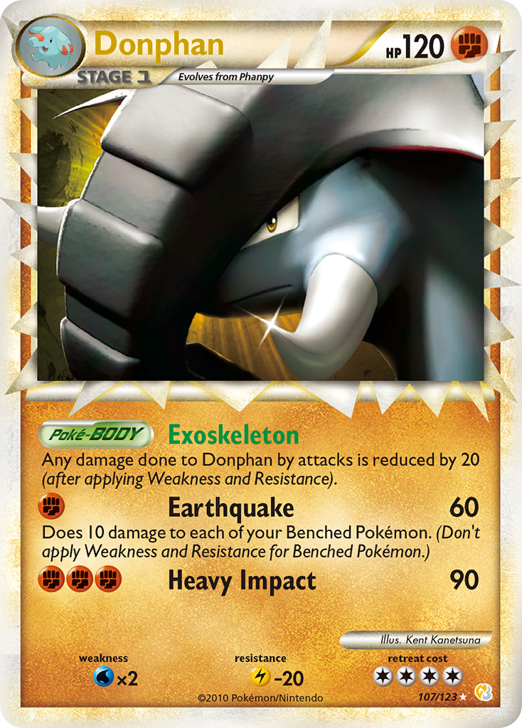 Donphan (107/123) [HeartGold & SoulSilver: Base Set] | KingTCG.ca