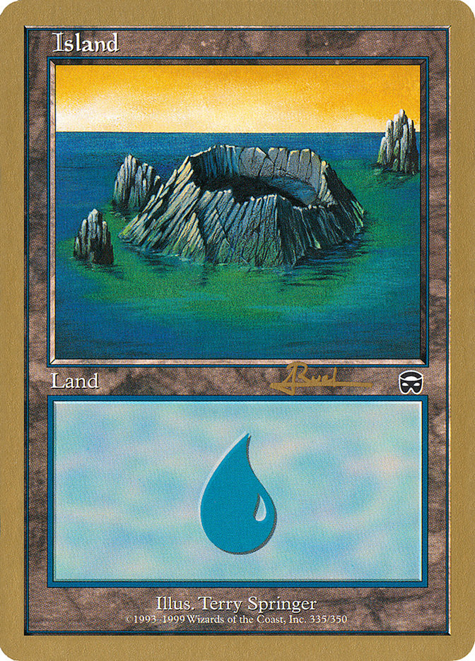 Island (335) (Antoine Ruel) [World Championship Decks 2001] | KingTCG.ca