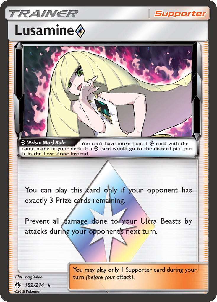 Lusamine (Prism Star) (182/214) [Sun & Moon: Lost Thunder] | KingTCG.ca